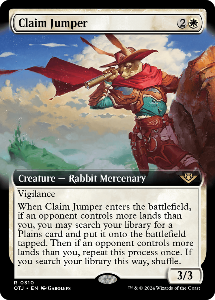 Image of Claim Jumper (Extended Art) (OTJ-310) - Outlaws of Thunder Junction: (Extended Art) Foil