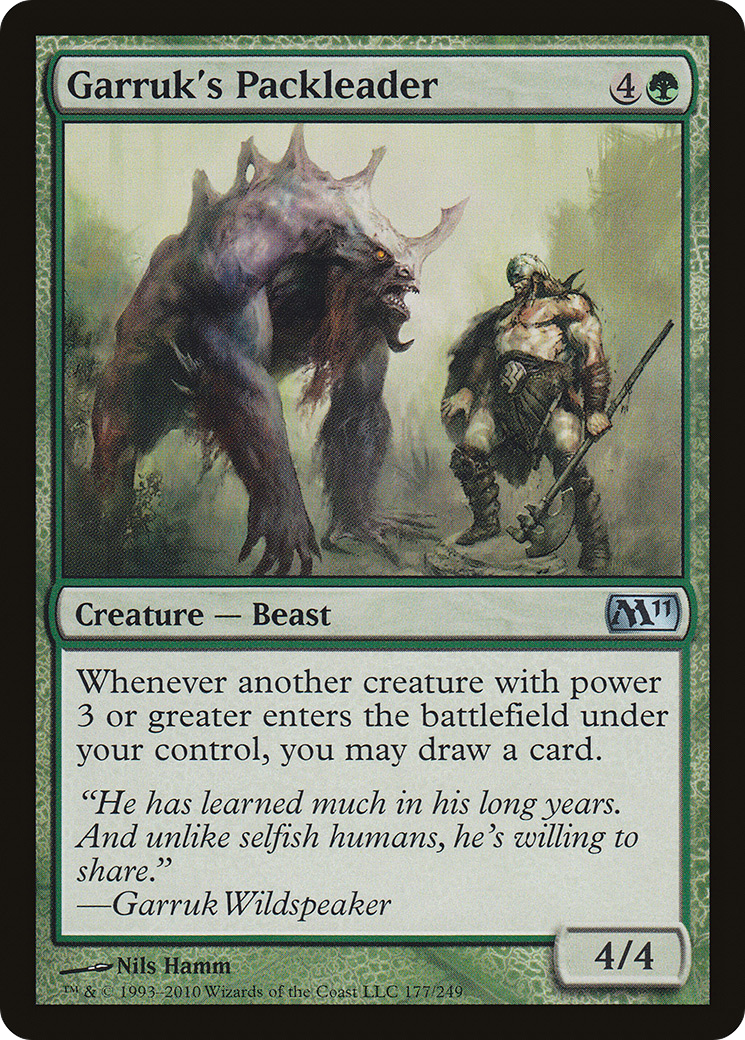 Image of Garruk's Packleader (M11-177) - Magic 2011