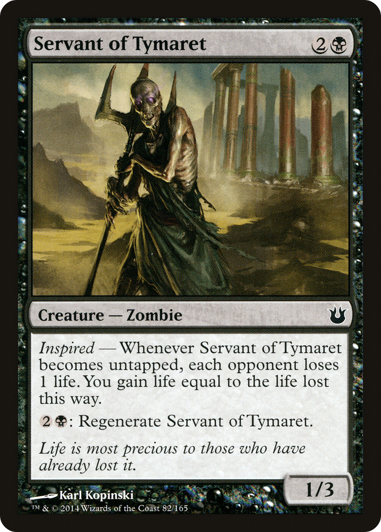 Image of Servant of Tymaret (BNG-082) - Born of the Gods Foil