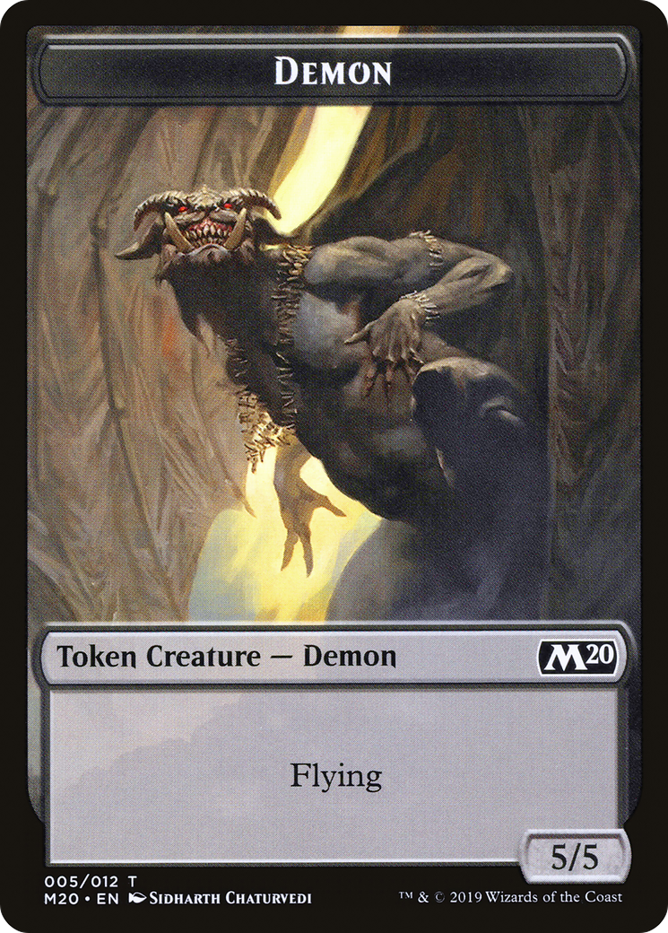 Image of Demon Token (M20-005) - Core Set 2020 Tokens