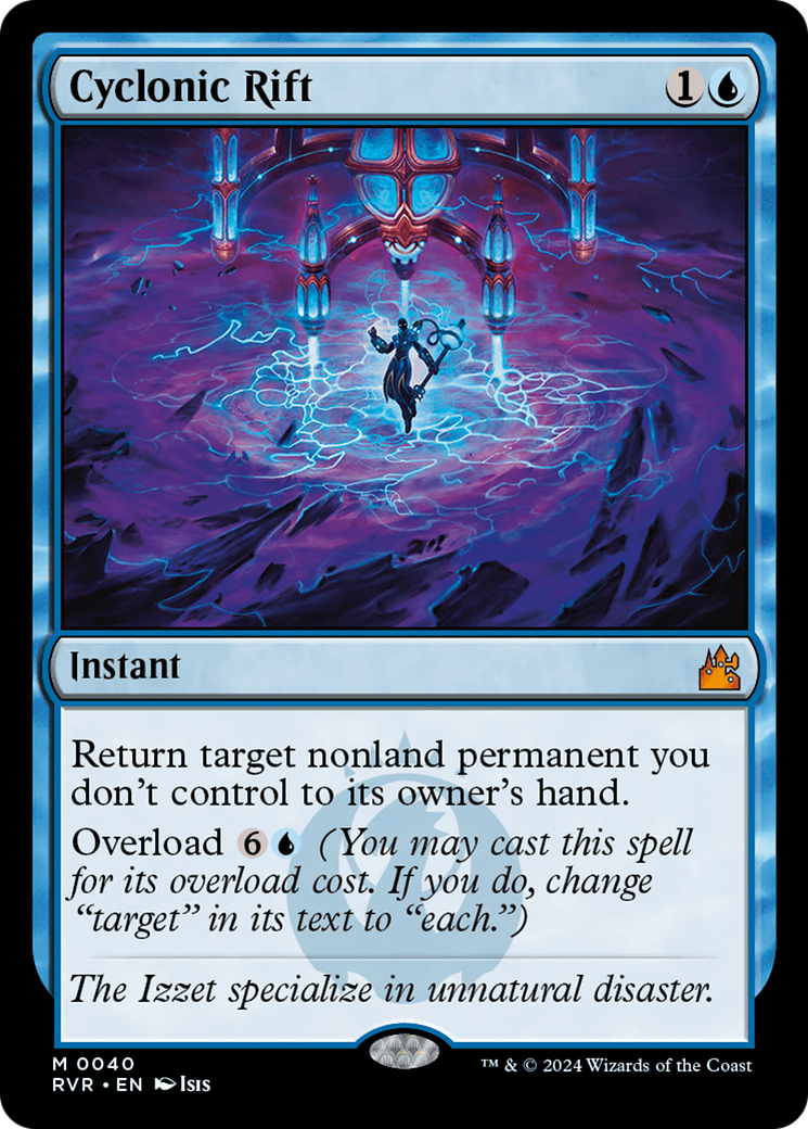 Image of Cyclonic Rift (RVR-040) - Ravnica Remastered Foil