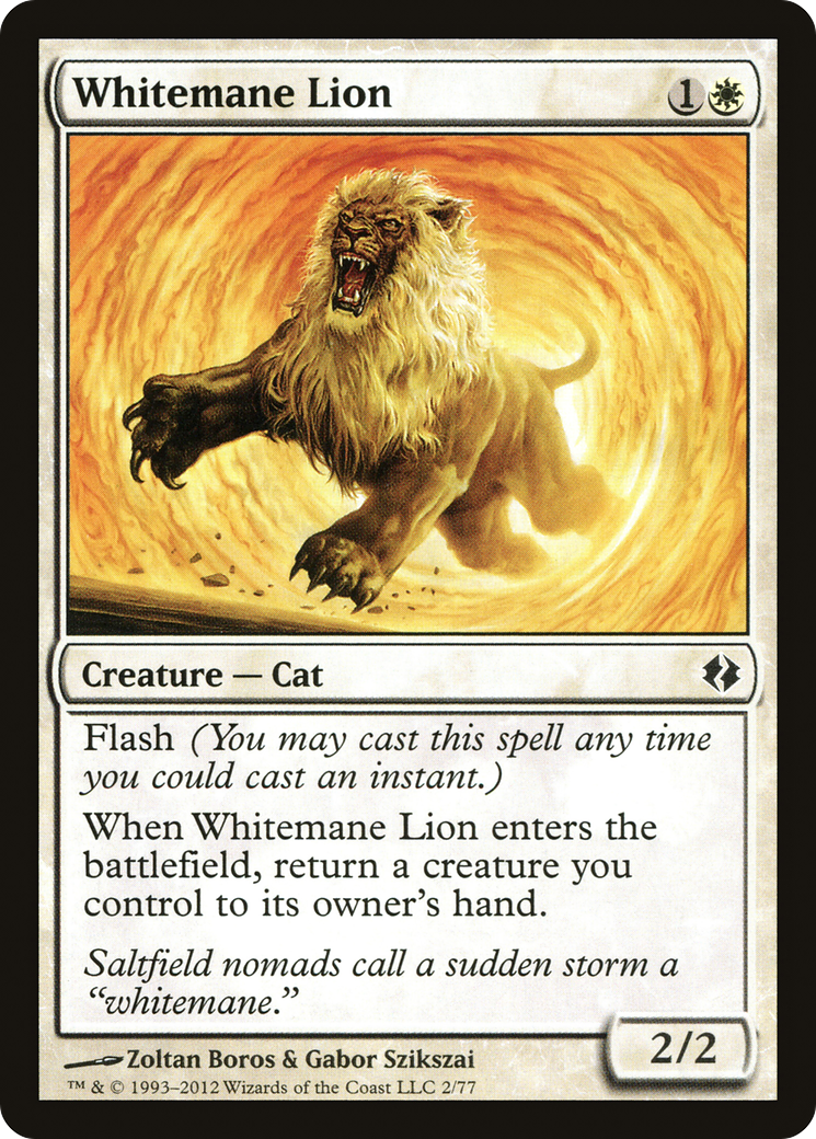 Image of Whitemane Lion (DDI-002) - Duel Decks: Venser vs. Koth