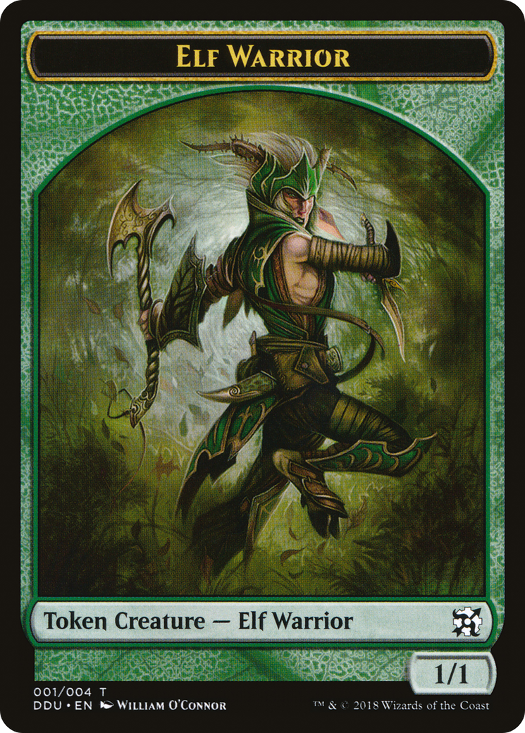 Image of Elf Warrior Token (DDU-001) - Duel Decks: Elves vs. Inventors Tokens