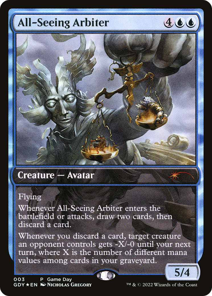 Image of All-Seeing Arbiter (GAME-003) - Game Day Promos Foil