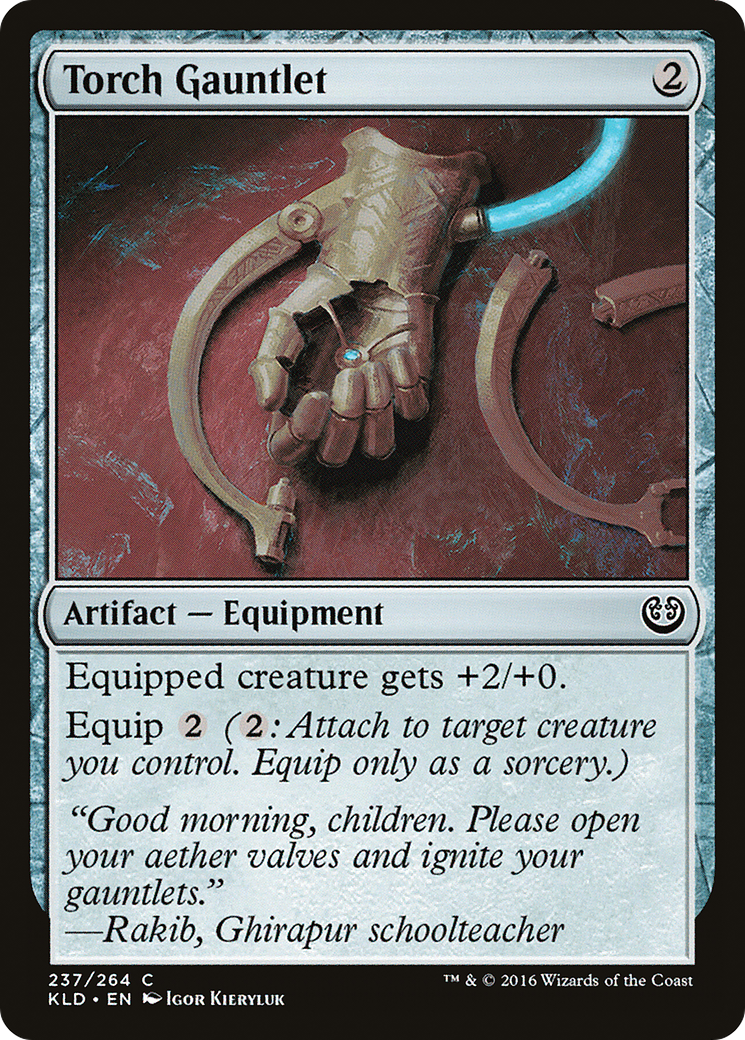 Image of Torch Gauntlet (KLD-237) - Kaladesh Foil