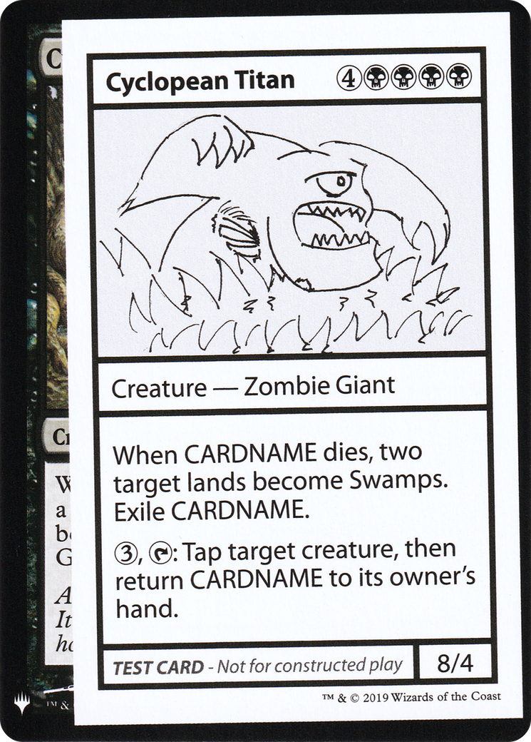 Image of Cyclopean Titan (CMB1-) - Mystery Booster Playtest Cards 2019
