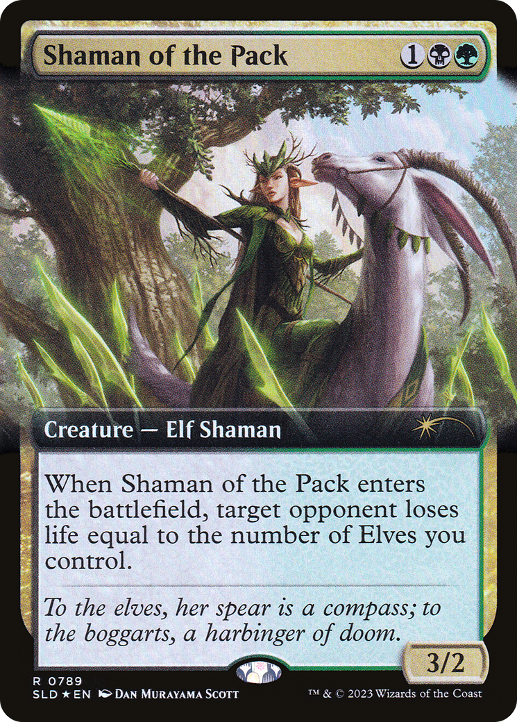 Image of Shaman of the Pack (Extended Art) (SLD-789) - Secret Lair Drop: (Extended Art) Foil
