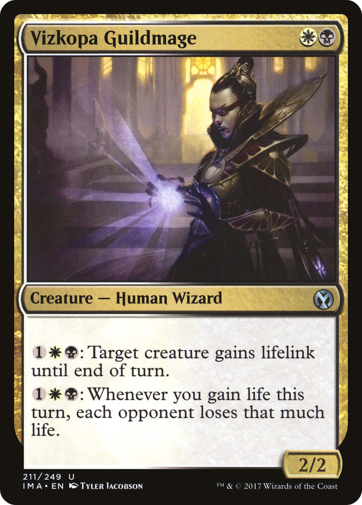 Image of Vizkopa Guildmage (IMA-211) - Iconic Masters Foil