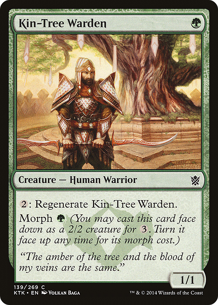 Image of Kin-Tree Warden (KTK-139) - Khans of Tarkir