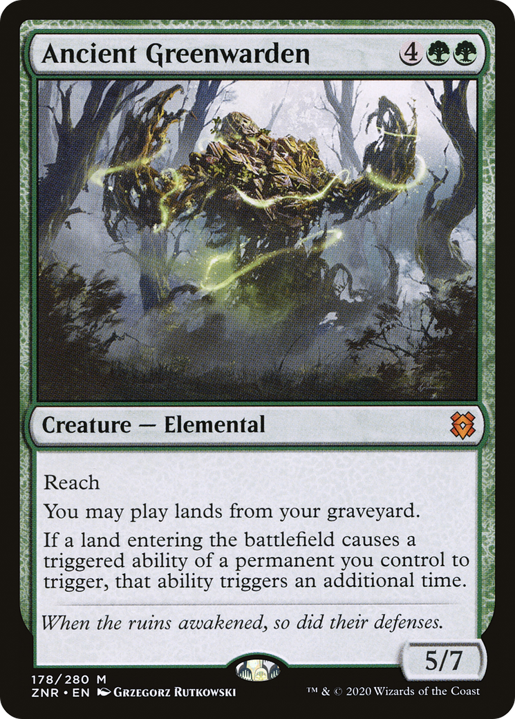 Image of Ancient Greenwarden (ZNR-178) - Zendikar Rising Foil