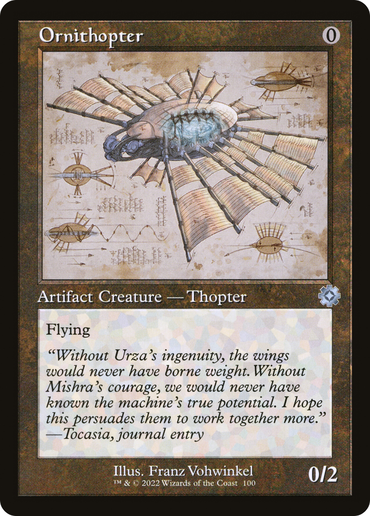 Image of Ornithopter (Schematic) (BRR-100) - The Brothers' War Retro Artifacts