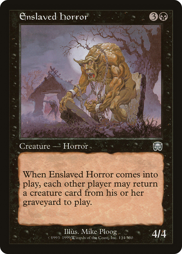 Image of Enslaved Horror (MMQ-134) - Mercadian Masques Foil