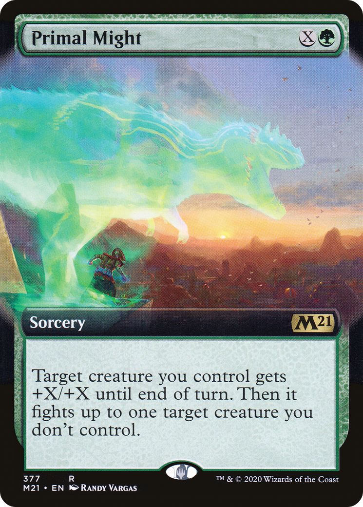 Image of Primal Might (Extended Art) (M21-377) - Core Set 2021: (Extended Art) Foil