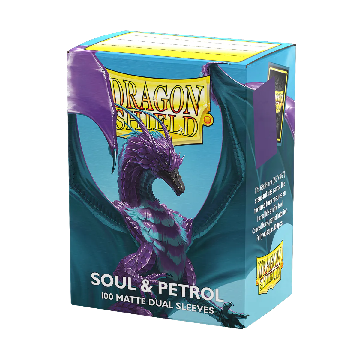 Image of Dragon Shield 100 Matte Dual Sleeves Soul & Petrol