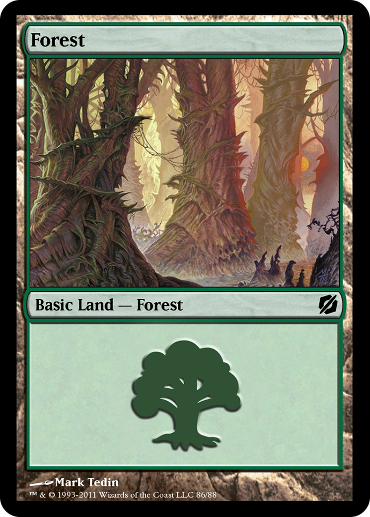 Image of Forest (TD2-086) - Duel Decks: Mirrodin Pure vs. New Phyrexia