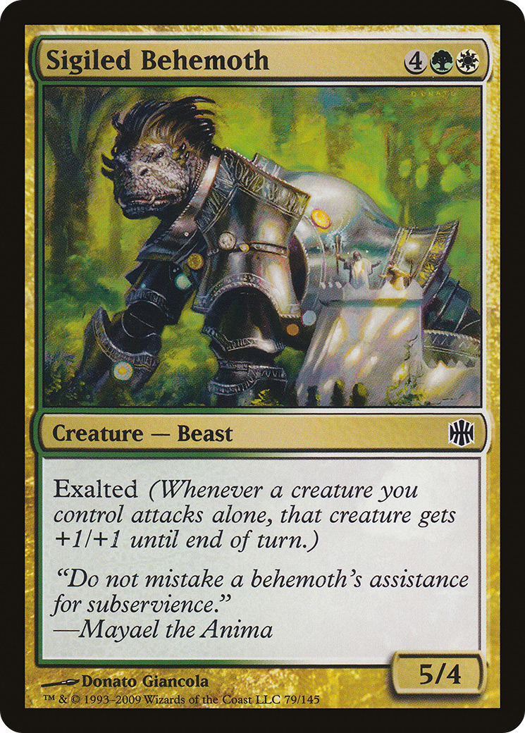 Image of Sigiled Behemoth (ARB-079) - Alara Reborn Foil