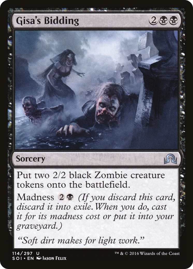 Image of Gisa's Bidding (SOI-114) - Shadows over Innistrad Foil