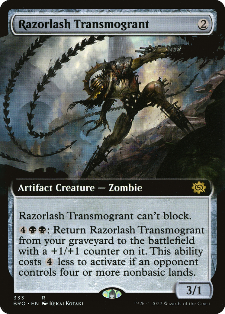 Image of Razorlash Transmogrant (Extended Art) (BRO-333) - The Brothers' War: (Extended Art)