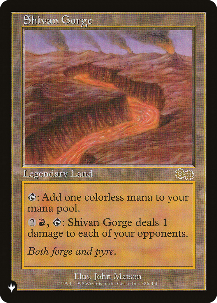Image of Shivan Gorge (LIST-326/350) - The List