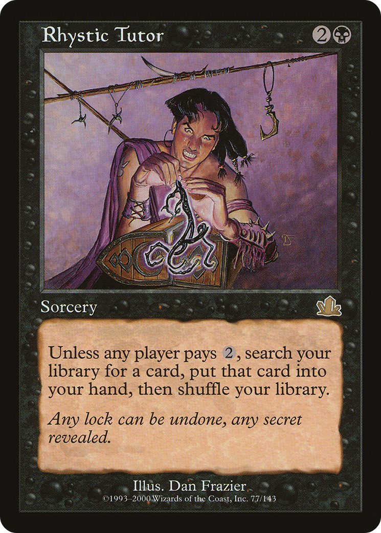 Image of Rhystic Tutor (PCY-077) - Prophecy