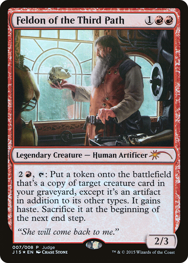 Image of Feldon of the Third Path (JDG-007) - Judge Gift Cards 2015 Foil