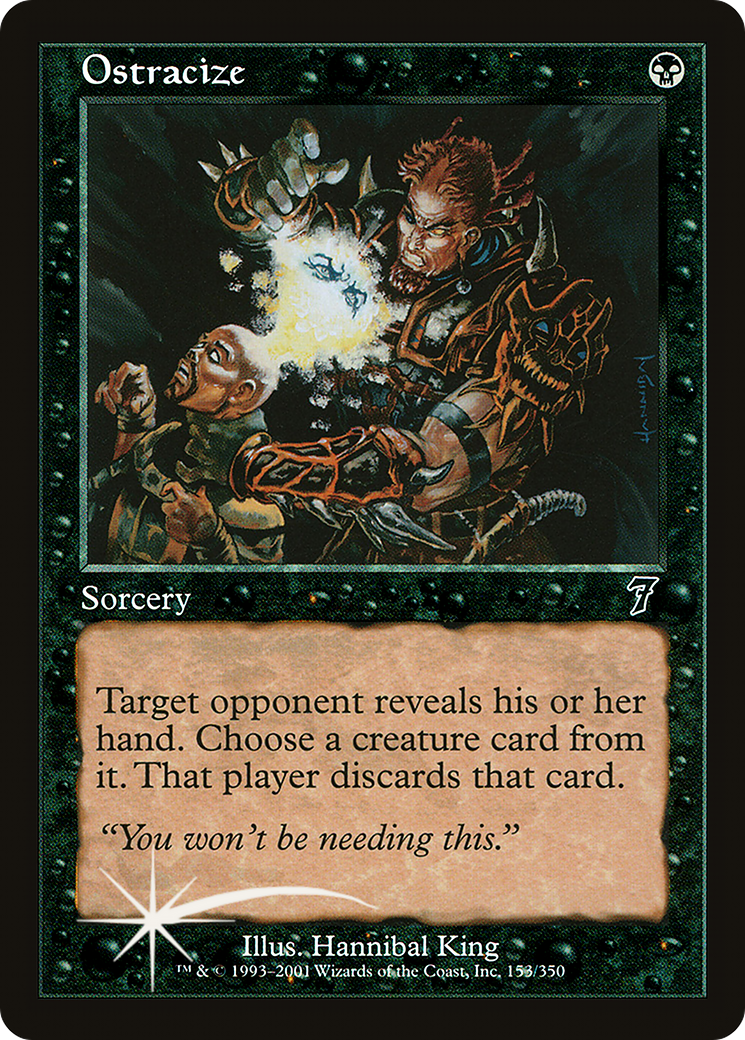 Image of Ostracize (7ED-153) - 7th Edition Foil