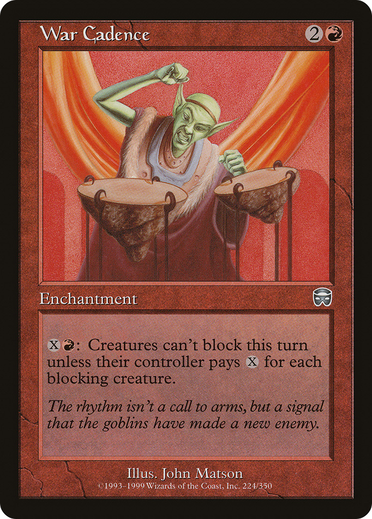 Image of War Cadence (MMQ-224) - Mercadian Masques Foil