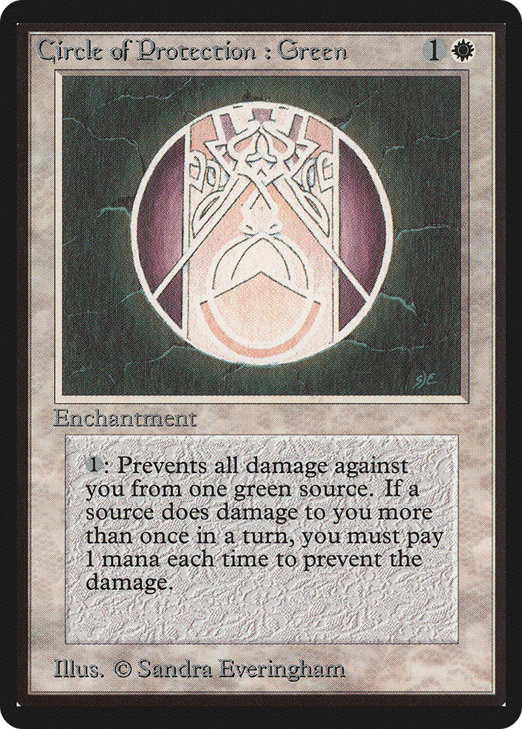 Image of Circle of Protection: Green (LEB-) - Limited Edition Beta