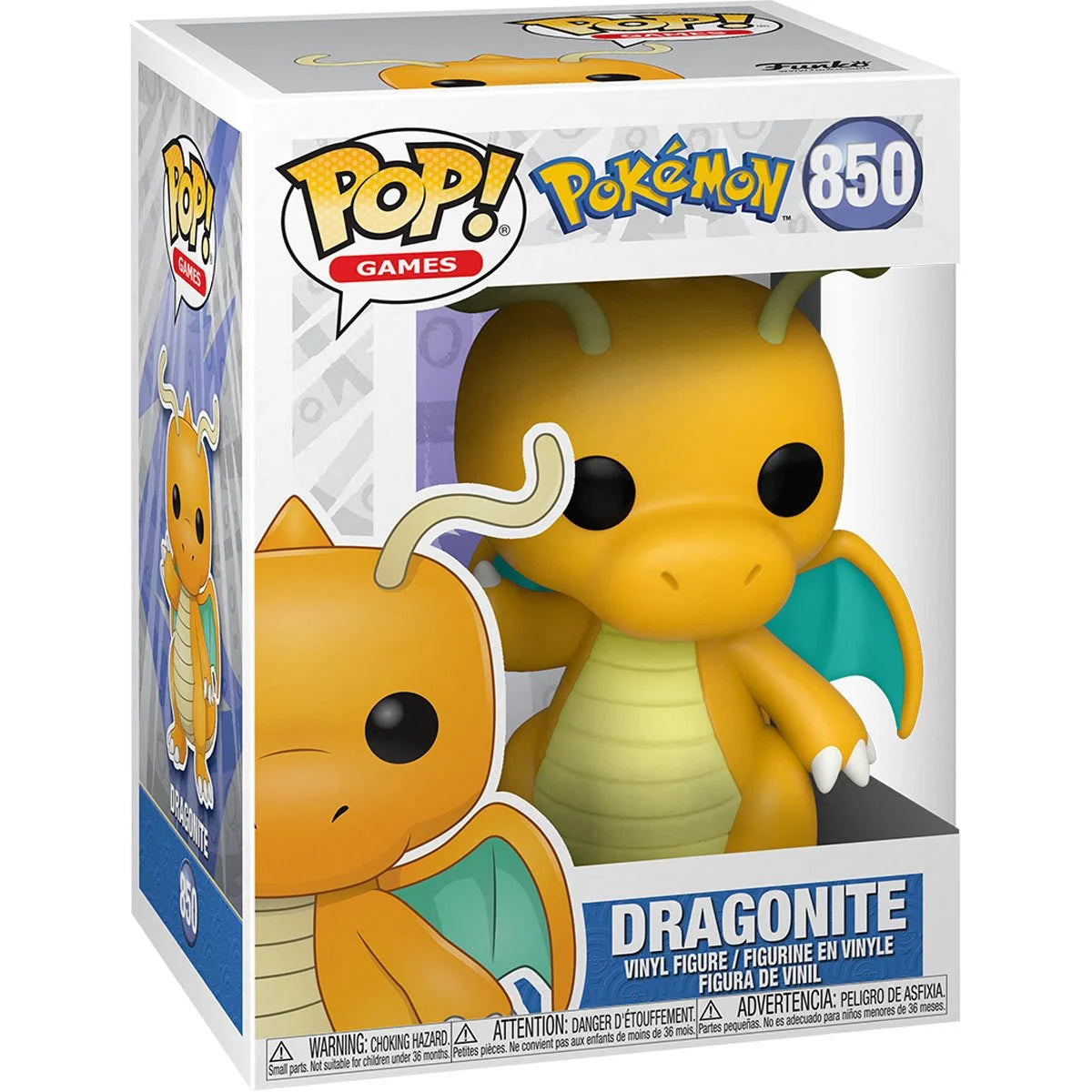 Image of Pokemon Dragonite Funko Pop! Vinyl Figure #850