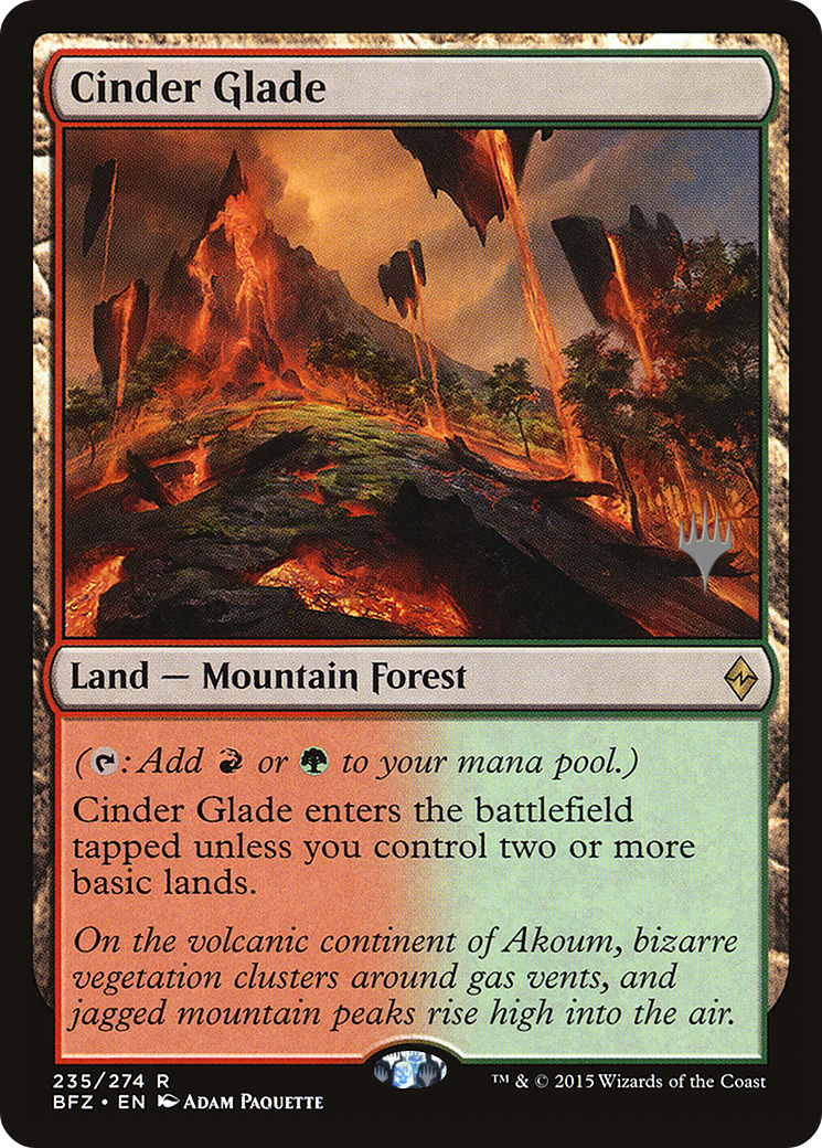 Image of Cinder Glade (PPKHM-235) - Battle for Zendikar Promos