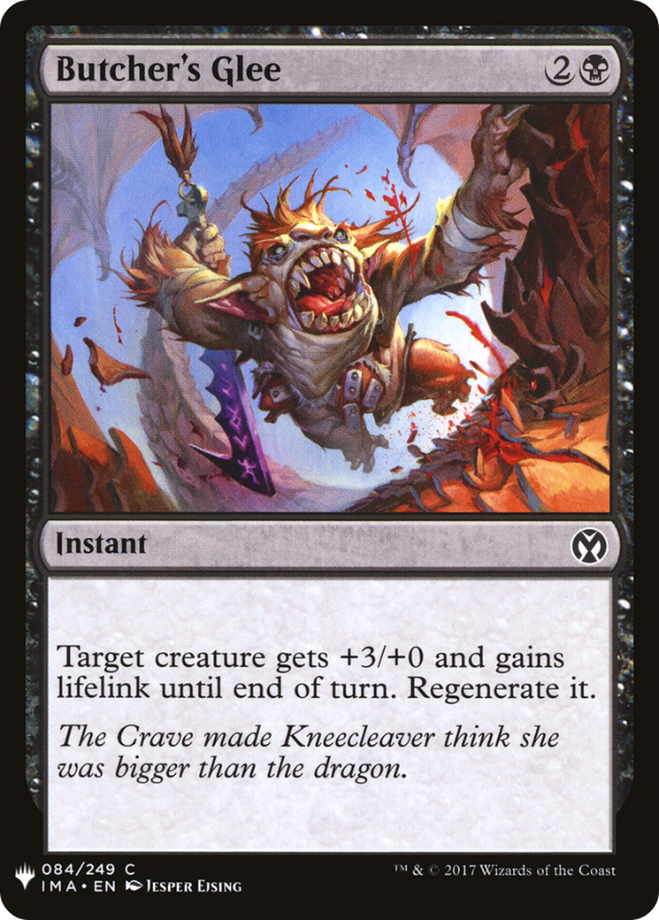Image of Butcher's Glee (LIST-IMA-84) - The List