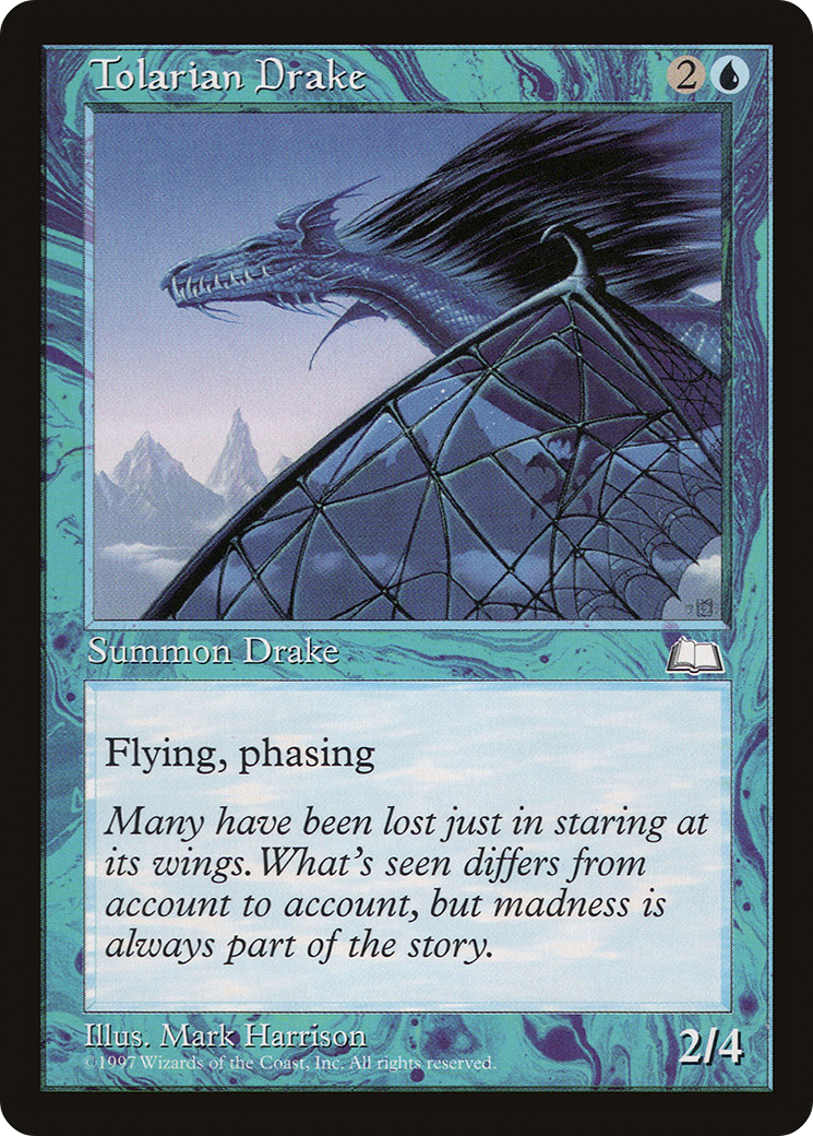 Image of Tolarian Drake (WTH-) - Weatherlight