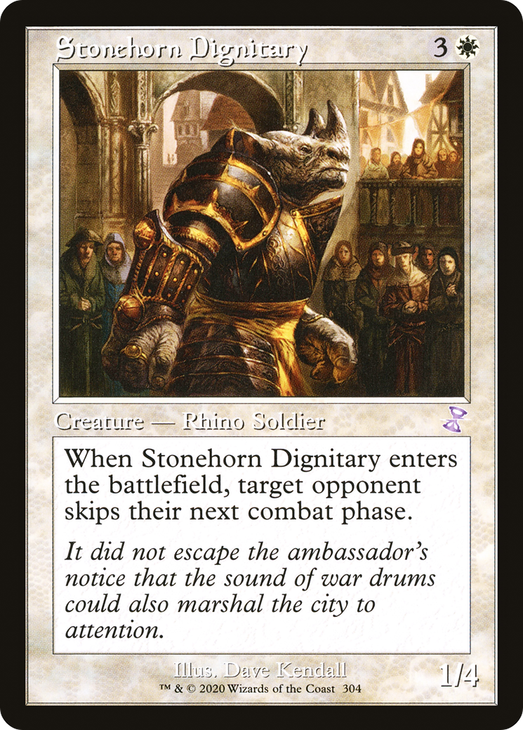 Image of Stonehorn Dignitary (TSR-304) - Time Spiral Remastered Foil