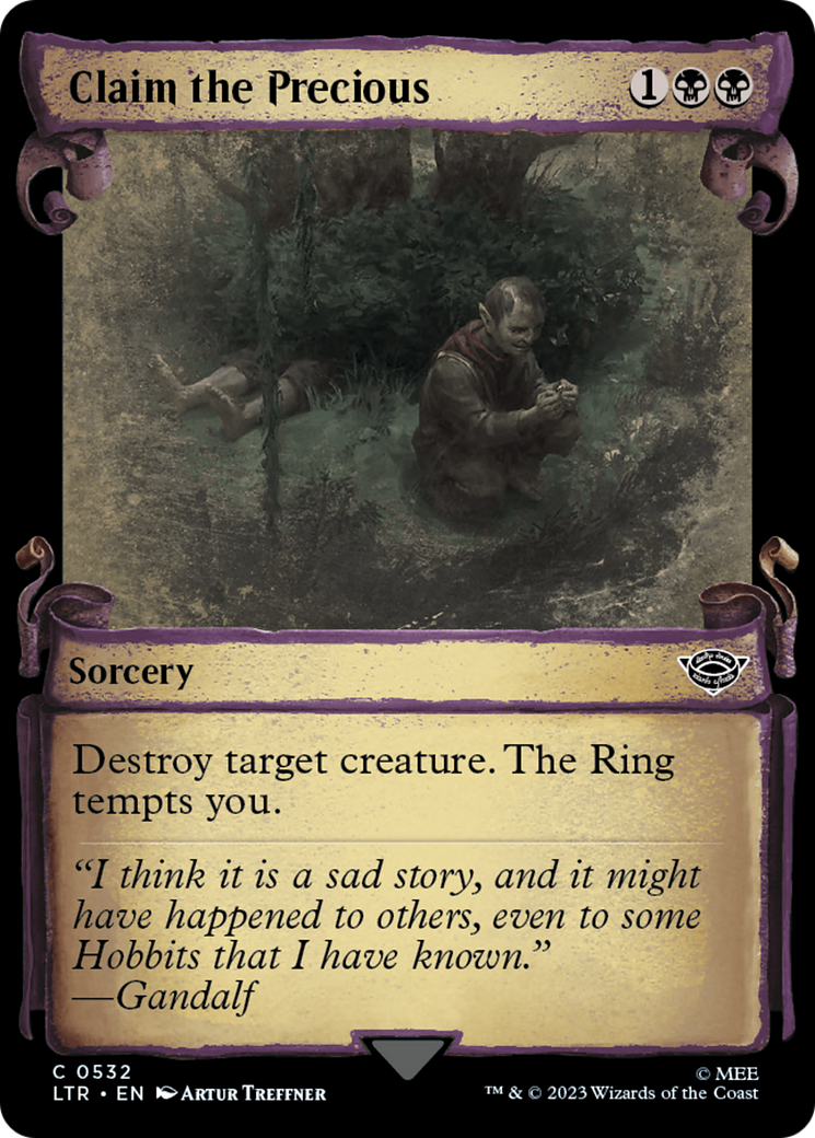 Image of Claim the Precious (Showcase Scrolls) (LTR-532) - The Lord of the Rings: Tales of Middle-earth: (Showcase) Foil