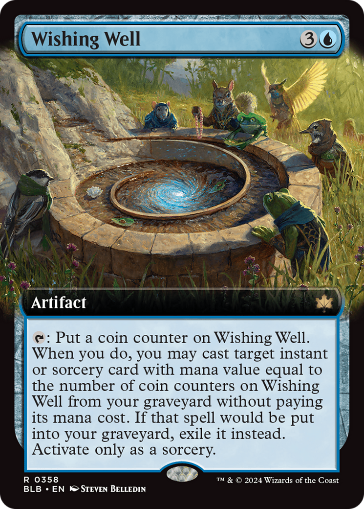 Image of Wishing Well (Extended Art) (BLB-358) - Bloomburrow: (Extended Art)