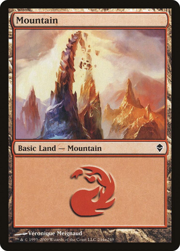 Image of Mountain (244a) (ZEN-244A) - Zendikar