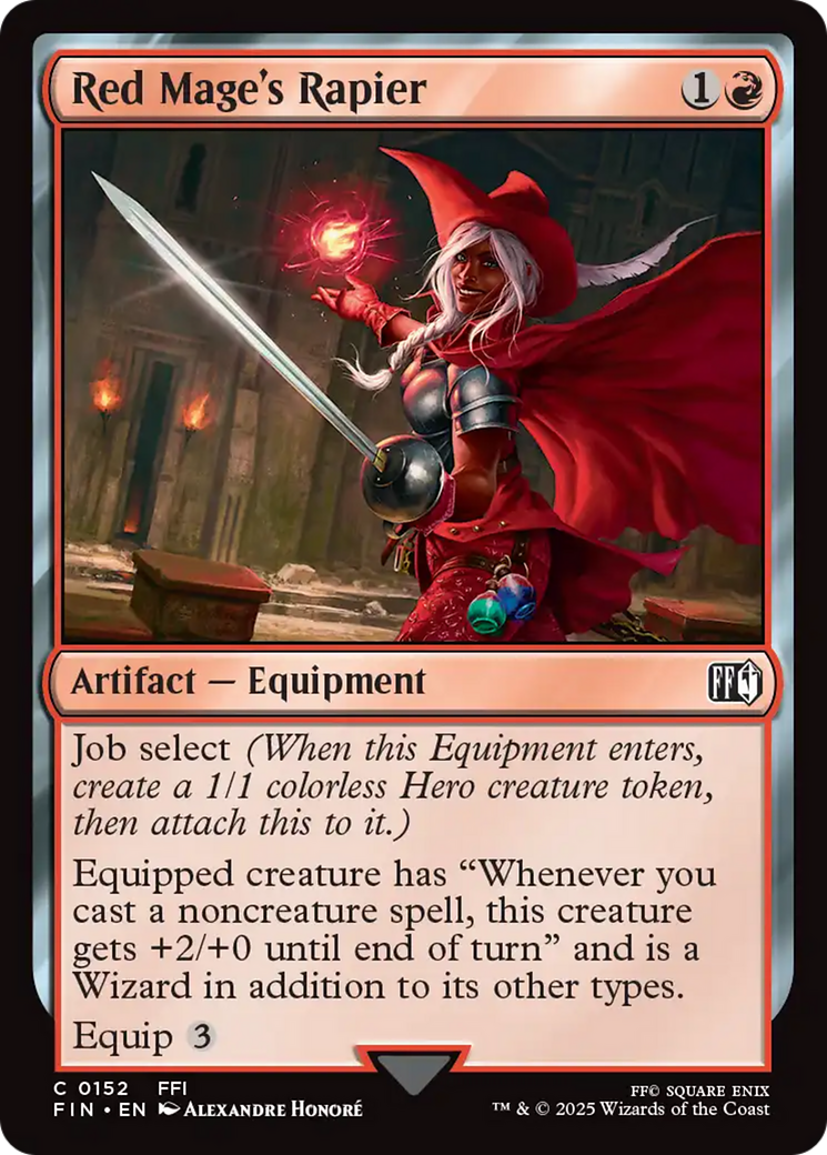 Image of Red Mage's Rapier (FIN-152) - FINAL FANTASY Foil