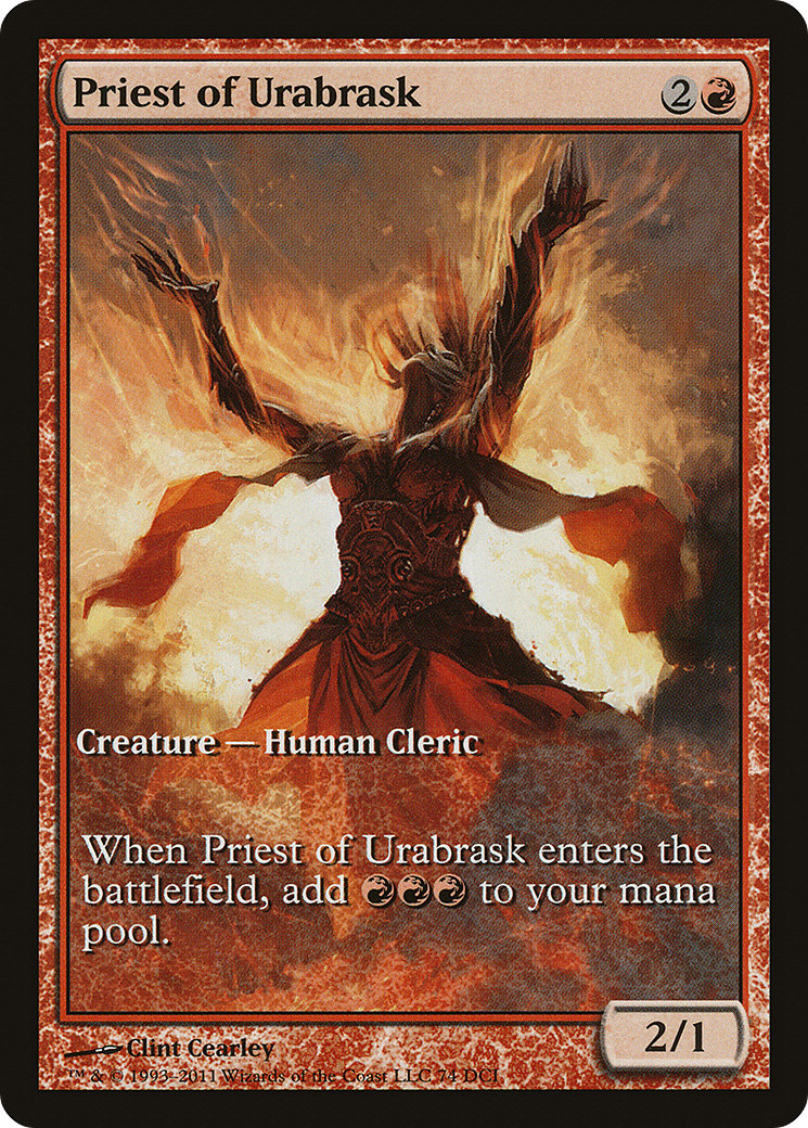 Image of Priest of Urabrask (GAME-074) - DCI Promos