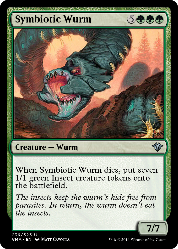 Image of Symbiotic Wurm (VMA-236) - Vintage Masters Foil