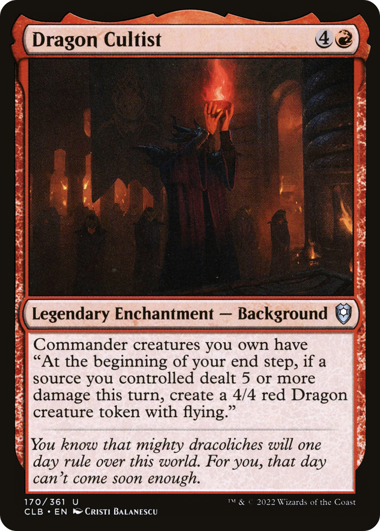 Image of Dragon Cultist (CLB-170) - Commander Legends: Battle for Baldur's Gate Foil