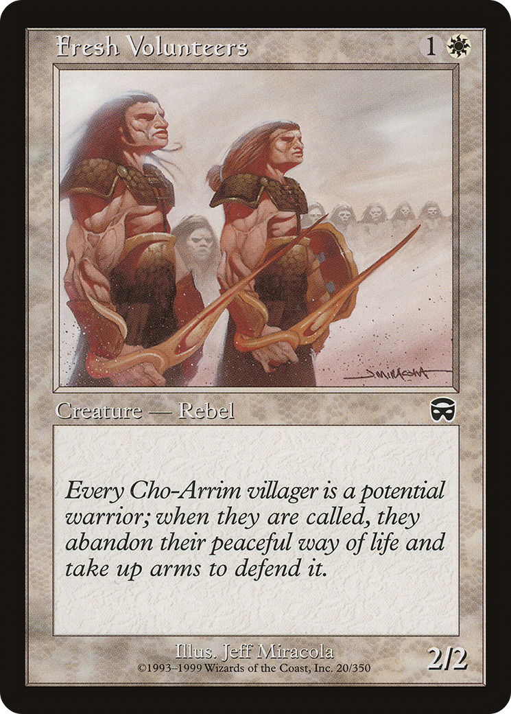 Image of Fresh Volunteers (MMQ-020) - Mercadian Masques