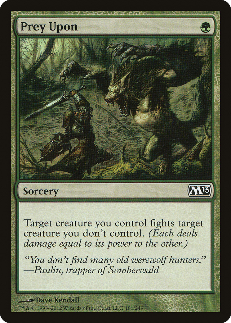 Image of Prey Upon (M13-181) - Magic 2013