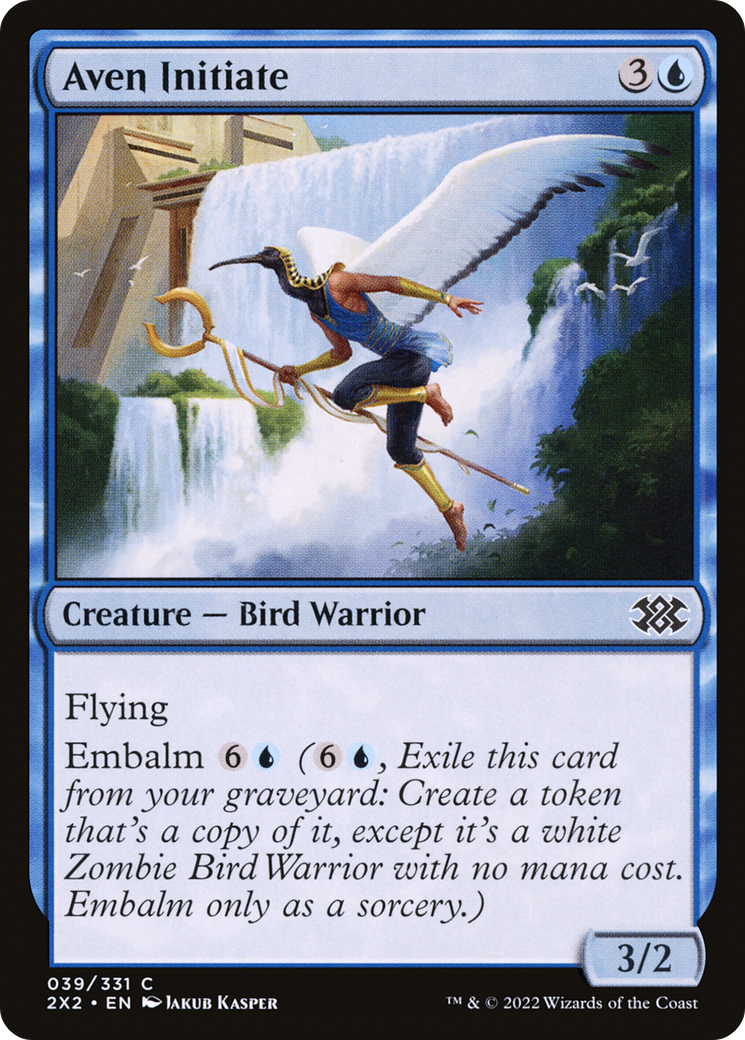 Image of Aven Initiate (2X2-039) - Double Masters 2022 Foil