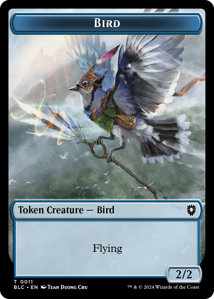 Image of Bird (TBLC-011) - Bloomburrow Commander Tokens