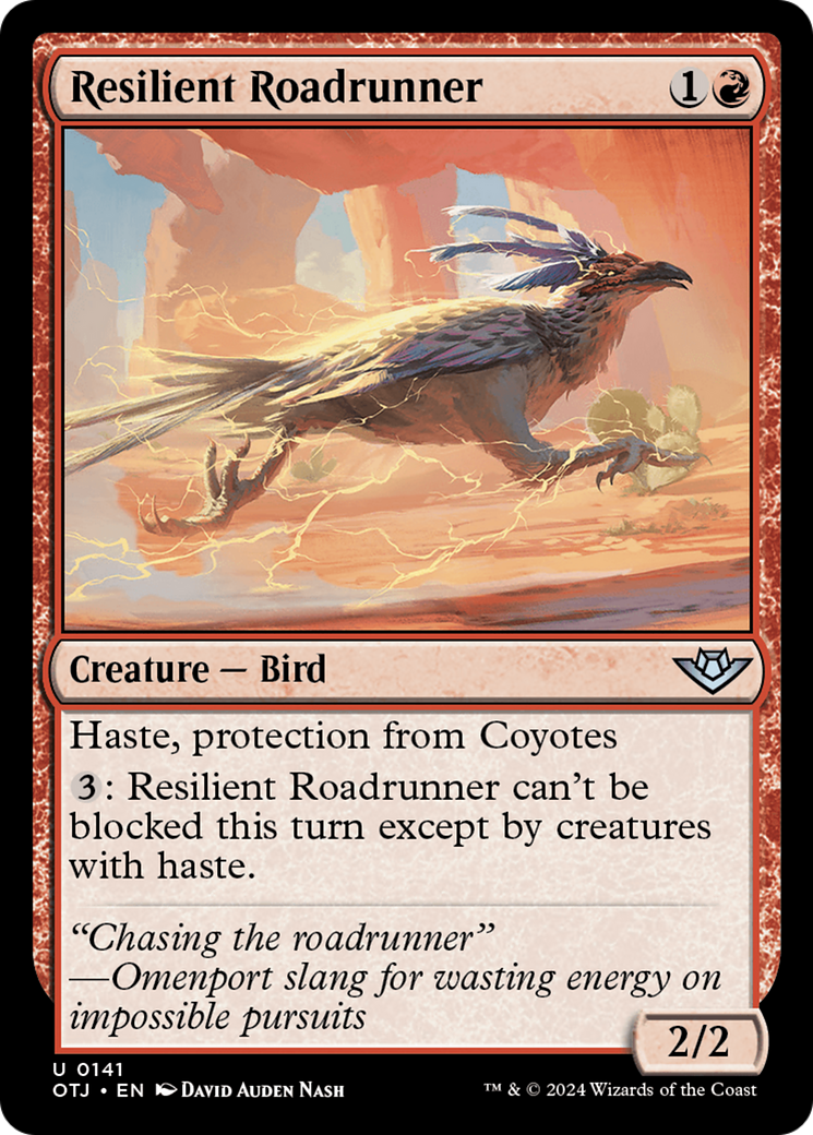 Image of Resilient Roadrunner (OTJ-141) - Outlaws of Thunder Junction Foil
