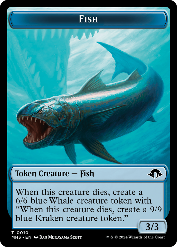 Image of Fish (TMH3-010) - Modern Horizons 3 Tokens Foil