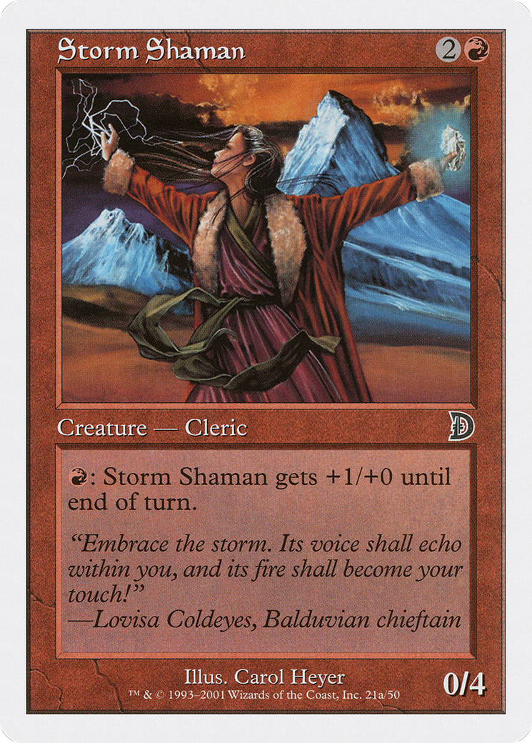 Image of Storm Shaman (21a) (DKM-21A) - Deckmasters