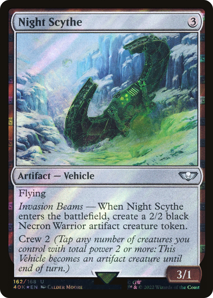Image of Night Scythe (Surge Foil) (40K-162) - Warhammer 40,000 Commander Foil
