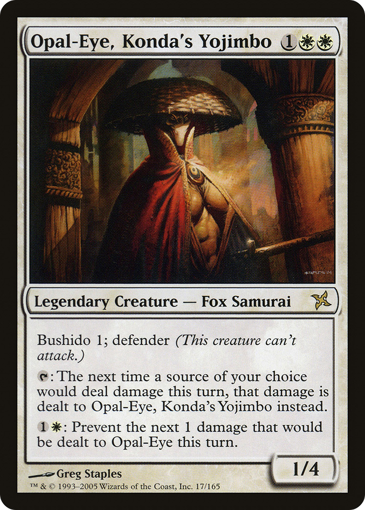 Image of Opal-Eye, Konda's Yojimbo (BOK-017) - Betrayers of Kamigawa