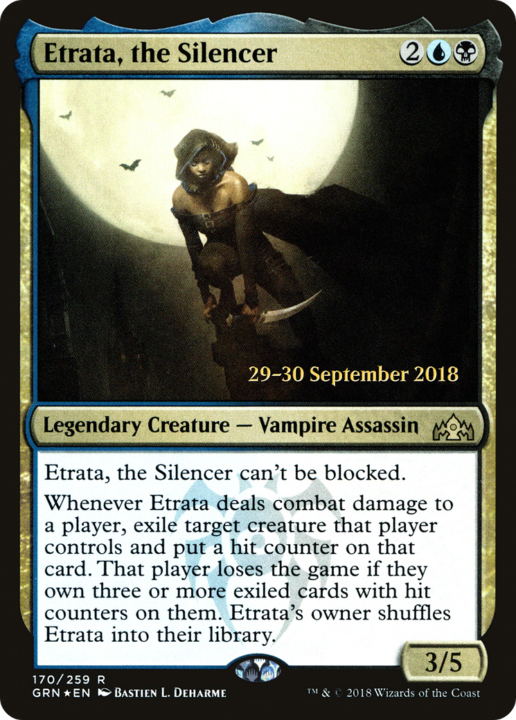 Image of Etrata, the Silencer (PRE-170) - Guilds of Ravnica Promos Foil